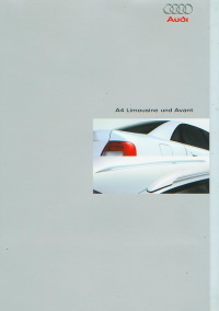 Audi A4 Limousine und Avant Autoprospekt 2000