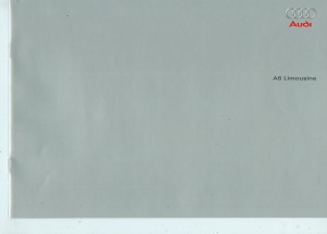 Audi A6 Prospekt Technik Farbkarte  2004