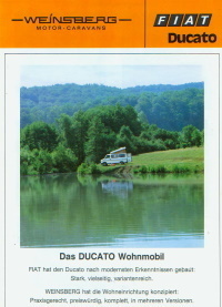 Fiat Ducato Wohnmobil PROSPEKT 1983 2612*