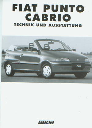 Fiat Punto Cabrio Technikprospekt 1997   2704