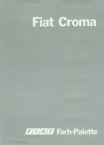 Fiat Croma Farbkarte 11 - 1986