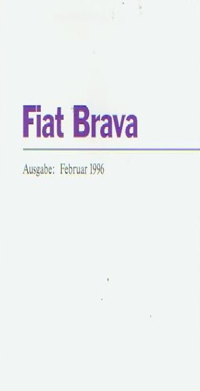 Fiat Brava Farbkarte 2 - 1996