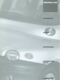 Fiat Multipla Prospekt Technik 2001 -2820