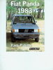 Fiat Panda Farbkarte  1983 2837