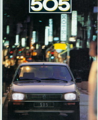 Peugeot 505 Prospekt 1987 -2928*