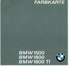 BMW 1500 1800 TI  Farbkarte  rar 3005*