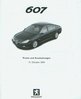 Peugeot 607 Preisliste Oktober 2001