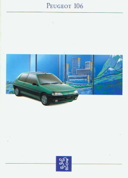 Peugeot 106 Werbeprospekt  Juli 1992 -3065