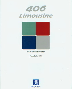 Peugeot 406 Limousine Farbkarte 2001