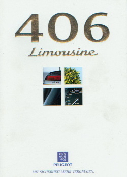 Peugeot 406 Limousine Prospekt Juni 1998