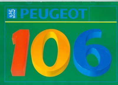 Peugeot 106 Prospekt aus 1991 - für Sammler  3051