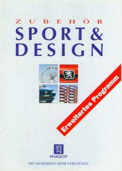 Peugeot Zubehör Prospekt brochure 1997