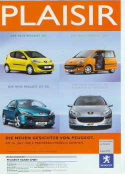 Peugeot Programm Prospekt 2005