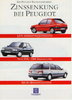 Peugeot PKW Programm Prospekt 90er Jahre