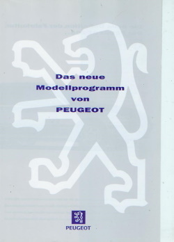 Peugeot Programm Prospekt  1995 3101