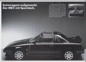 Toyota MR2 Prospekt September 1987