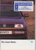 VW Vento Autoprospekt August 1992