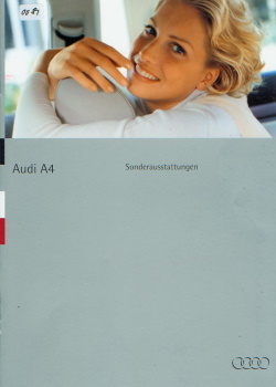 Audi A4 Prospekt Sonderausstattungen  9 - 1994 Archiv