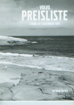 Volvo PKW Programm Preisliste 1. Dez 1999 - 3277