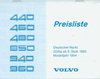 Volvo PKW Programm - Preisliste 9. Sep 1993 - 3291