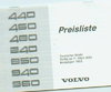 Volvo Programm Preisliste 11. März 1993 - 3278