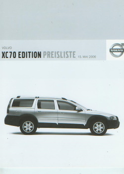 Volvo XC70 Edition Preisliste 15. Mai 2006 - 3317+