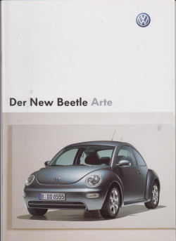 VW Beetle Arte Autoprospekt August 2003  -3333