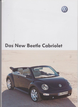 VW Beetle Cabrio Prospekt 2003 3328