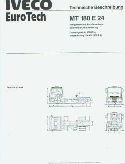 IVECO EuroTech MT 180 E 24 Prospekt 1992