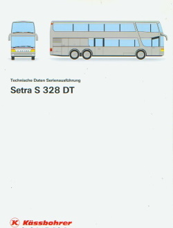 Kässbohrer Setra S 328 DT Prospekt Daten 3434