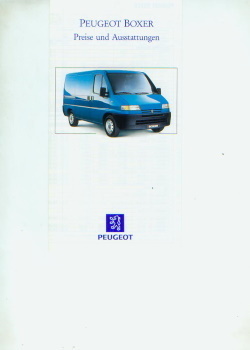 Peugeot Boxer Preisliste 21. März  1994