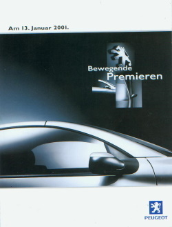 Peugeot 206 cc / 607 Autoprospekt  2001 - 3465