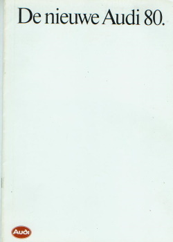 Audi 80 Prospekt brochure 1984 NL Archiv - 3447*