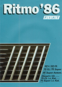 Fiat Ritmo Autoprospekt brochure 1986 -3476