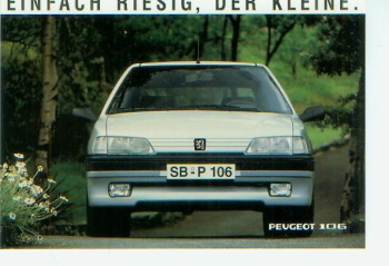 Peugeot 106 Postkarte Ansichtskarte -3556