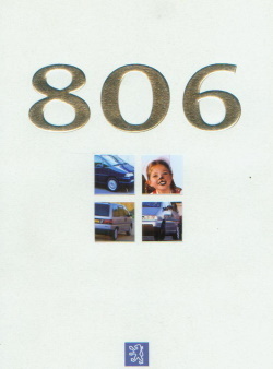 Pegueot 806 Autoprospekt  1998