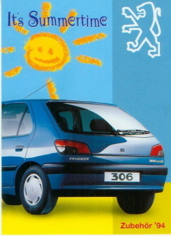 Peugeot 306 Prospekt Zubehör 1994 3585*