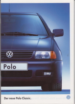 VW Polo Classic Prospekt brochure 1995 - 3621 - Histoquariat