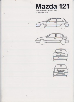 Mazda 121 Technikprospekt 3667