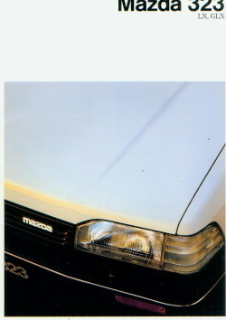 Mazda 323 LX GLX Prospekt September 1987