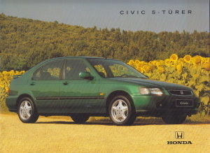 Honda Civic 5-Türer Prospekt brochure 1995 - 3821*