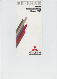 Mitsubishi Farbkarte 1987