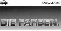 Nissan 100 NX - 200 SX Farbkarte 8 - 1991 4049*