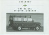 Land Rover Defender Preisliste Zubehör 2001