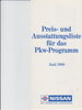 Nissan Preisliste PKW 1988 - 4180*