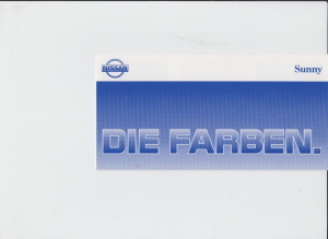 Nissan Sunny Farbkarte 1992 - 4204*