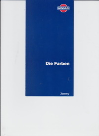 Nissan Sunny  - Farbkarte aus 1995 - 4198*