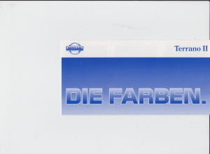 Nissan Terrano II Farbkarte 1993