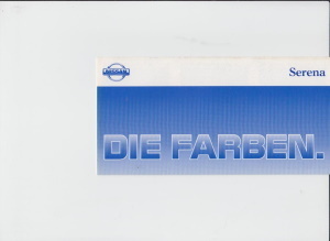 Nissan Serena Farbkarte 1992 - 4209*