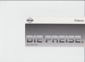 Nissan Primera original  Farbkarte 1991 - 4210*